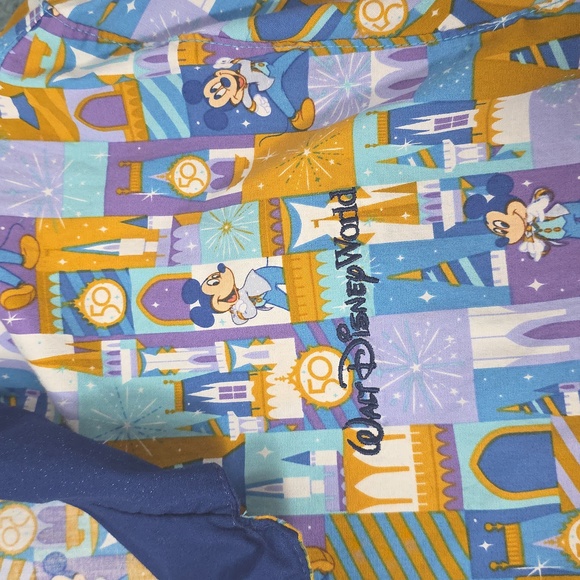 Walt Disney 50th Anniversary Mickey Mouse Button Up - Picture 3 of 5